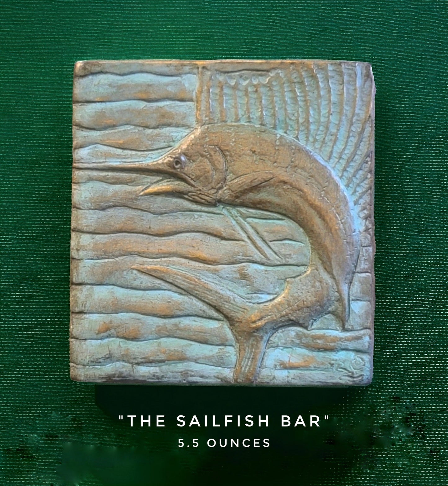 Handcrafted Sailfish fish chocolate bar made in Bozeman, Montana