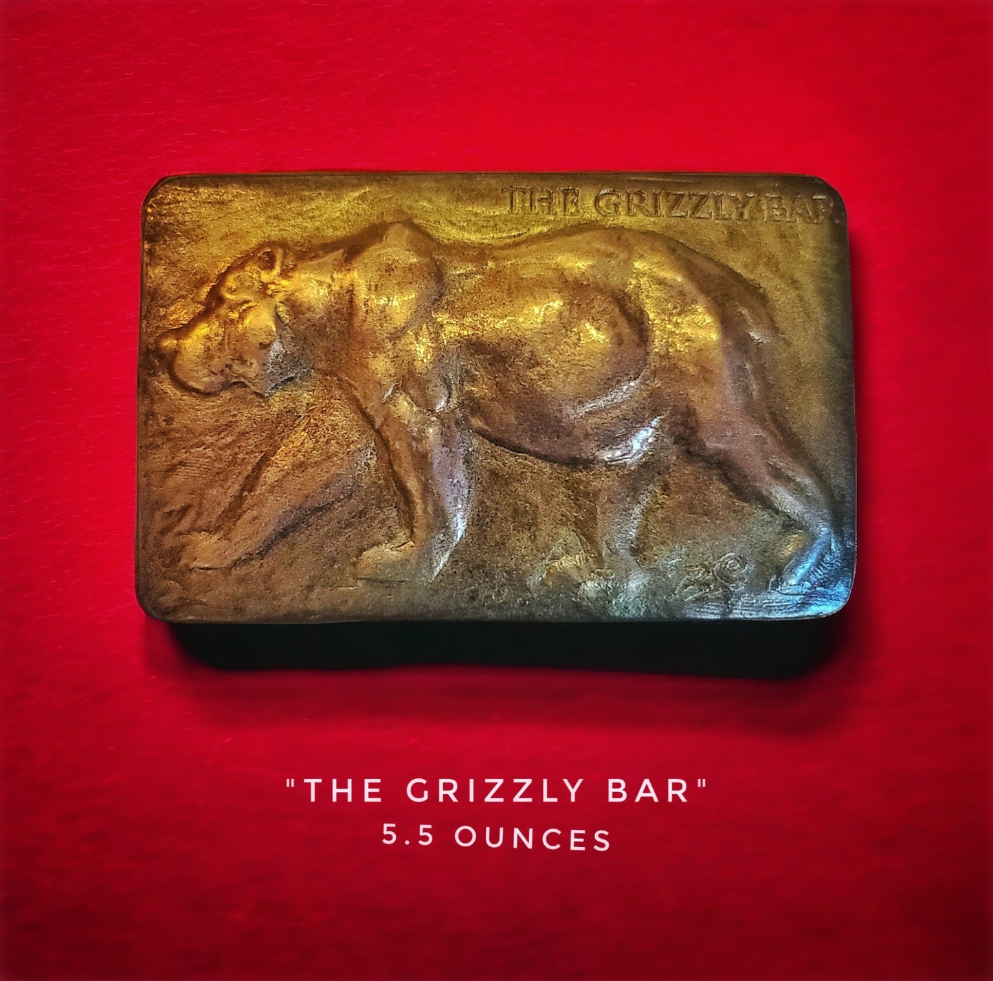 Handcrafted Grizzly Bear chocolate bar made in Bozeman, Montana