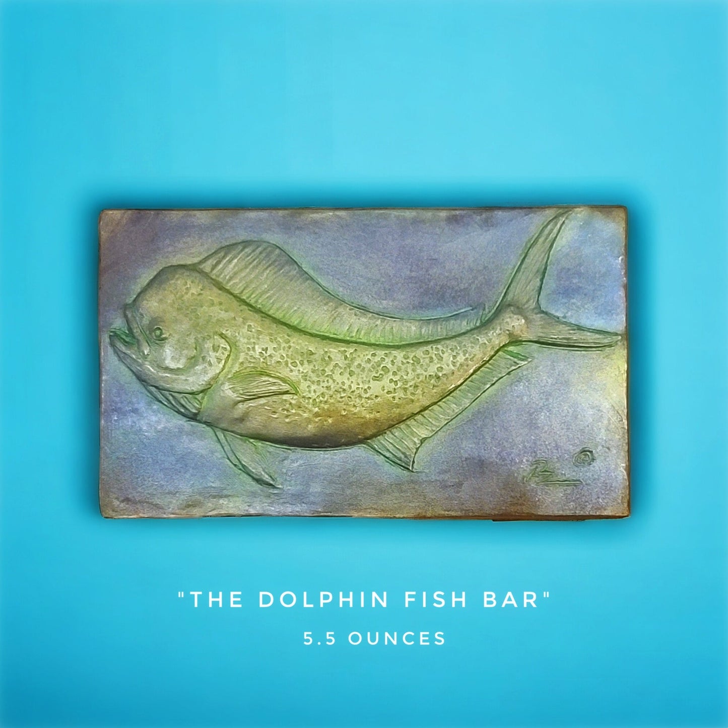 Handcrafted Dolphin Fish chocolate bar made in Bozeman, Montana