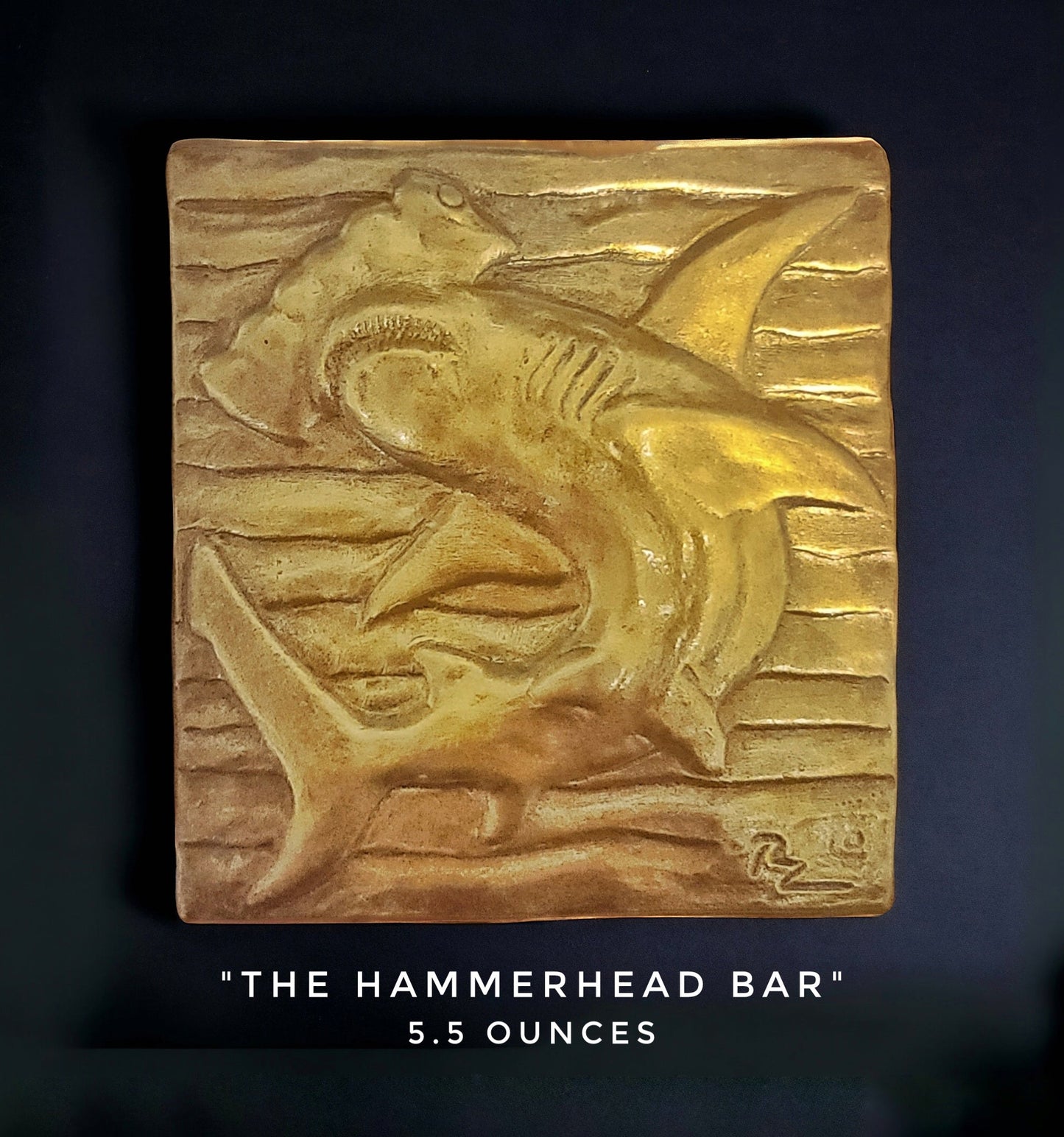 Handcrafted Hammerhead Shark chocolate bar made in Bozeman, Montana