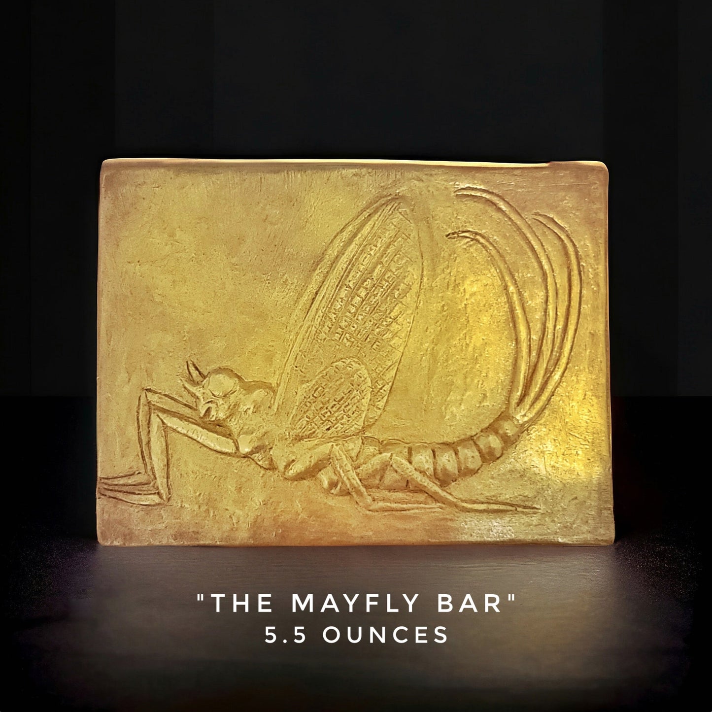 Handcrafted Mayfly insect chocolate bar made in Bozeman, Montana
