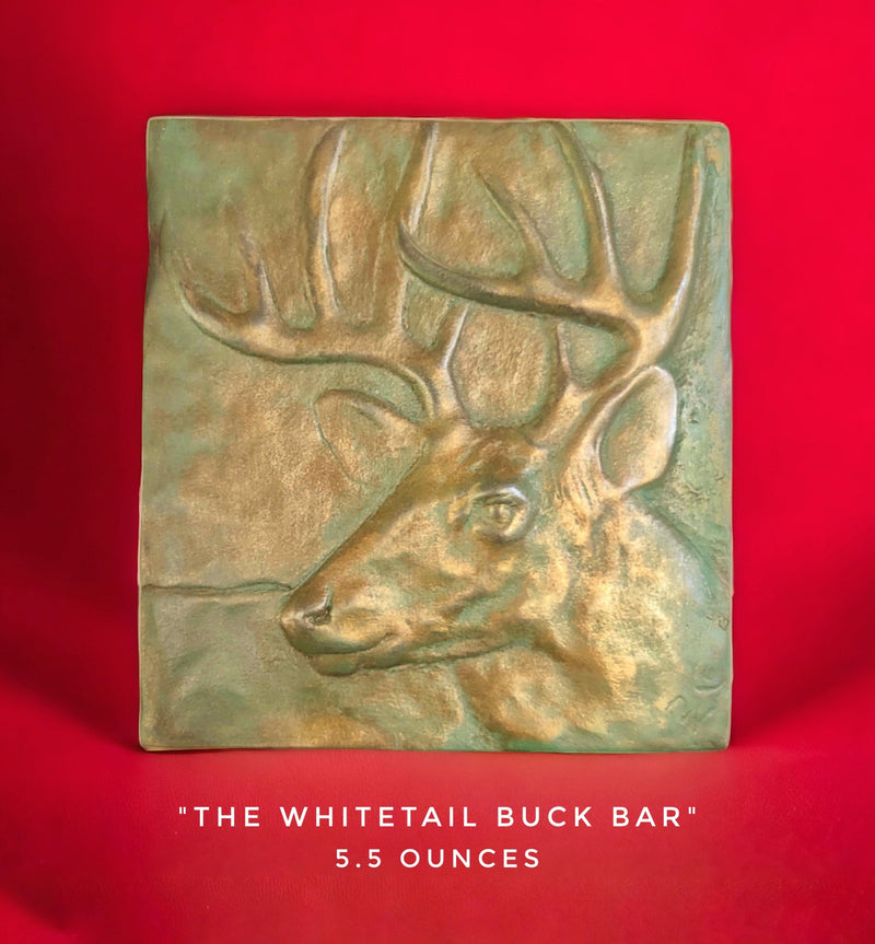 Handcrafted Whitetail Buck Deer chocolate bar made in Bozeman, Montana